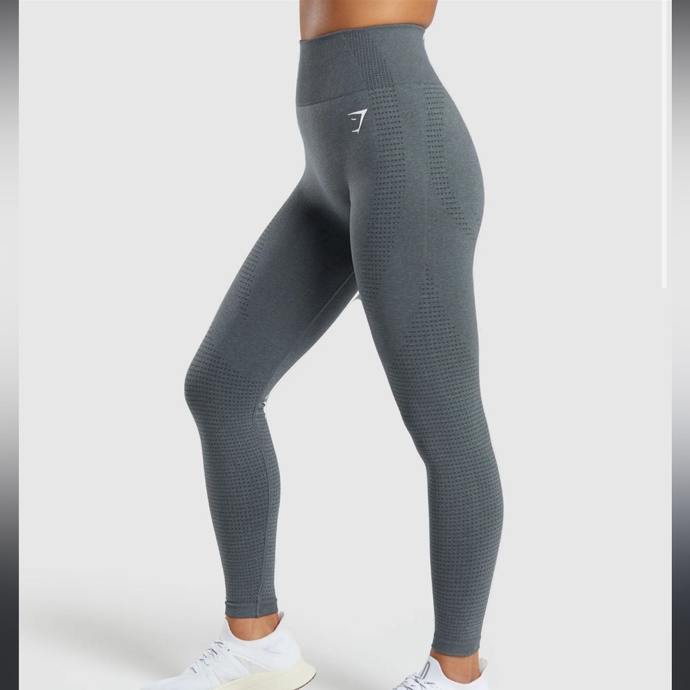 GYMSHARK vital seamless leggings, gray, size XS